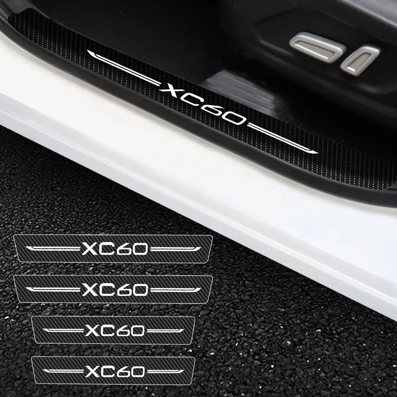 4Pieces Car Door Entry Pedal Guards For Volvo XC60 Logo Car Threshold Stickers Auto Scuff Plate Carbon Fiber Sill Protector
4Pieces Car Door Entry Pedal Guards For Volvo XC60 Logo Car Threshold Stickers Auto Scuff Plate Carbon Fiber Sill Protector
