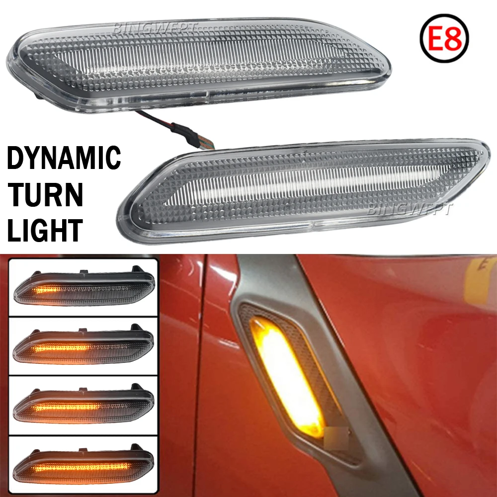 

Светодиодный динамический боковой маркер, указатель поворота, светильник, последовательная лампа для BMW, для Mini R60 Country Man R61 Paceman 2012-2017