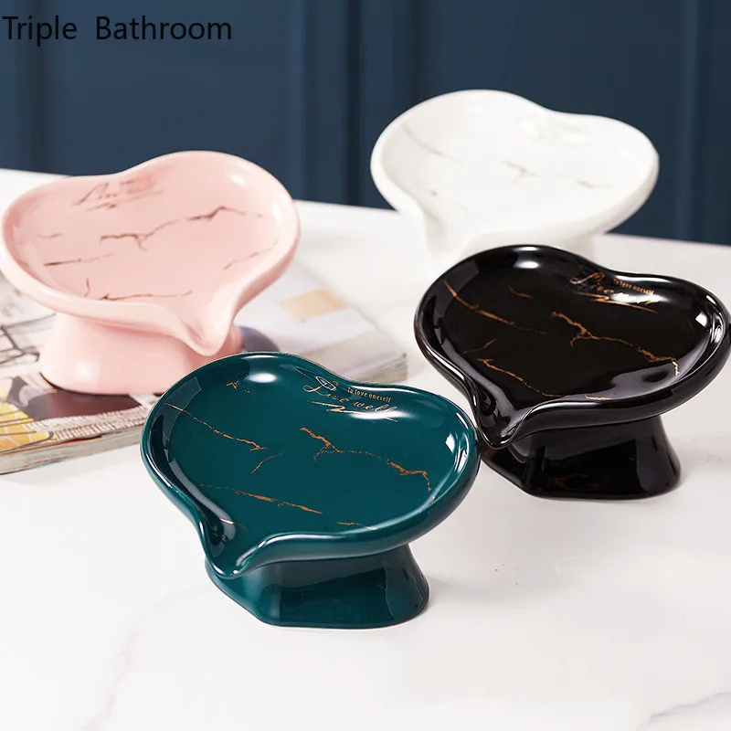 Creative Heart Shape Ceramics Soap Dish Soap Packaging Boxes Shower Supplies Kitchen Soap Shelves Bathroom Storage Accessories
Creative Heart Shape Ceramics Soap Dish Soap Packaging Boxes Shower Supplies Kitchen Soap Shelves Bathroom Storage Accessories