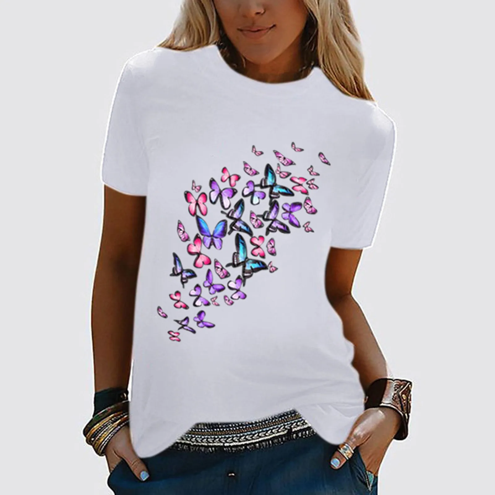 Sleeve Casual Top T-Shirt Round Women Short Print Neck Women's Blouse Long Sleeve Thermal Womens Light Women's Long Sleeve
Sleeve Casual Top T-Shirt Round Women Short Print Neck Women's Blouse Long Sleeve Thermal Womens Light Women's Long Sleeve