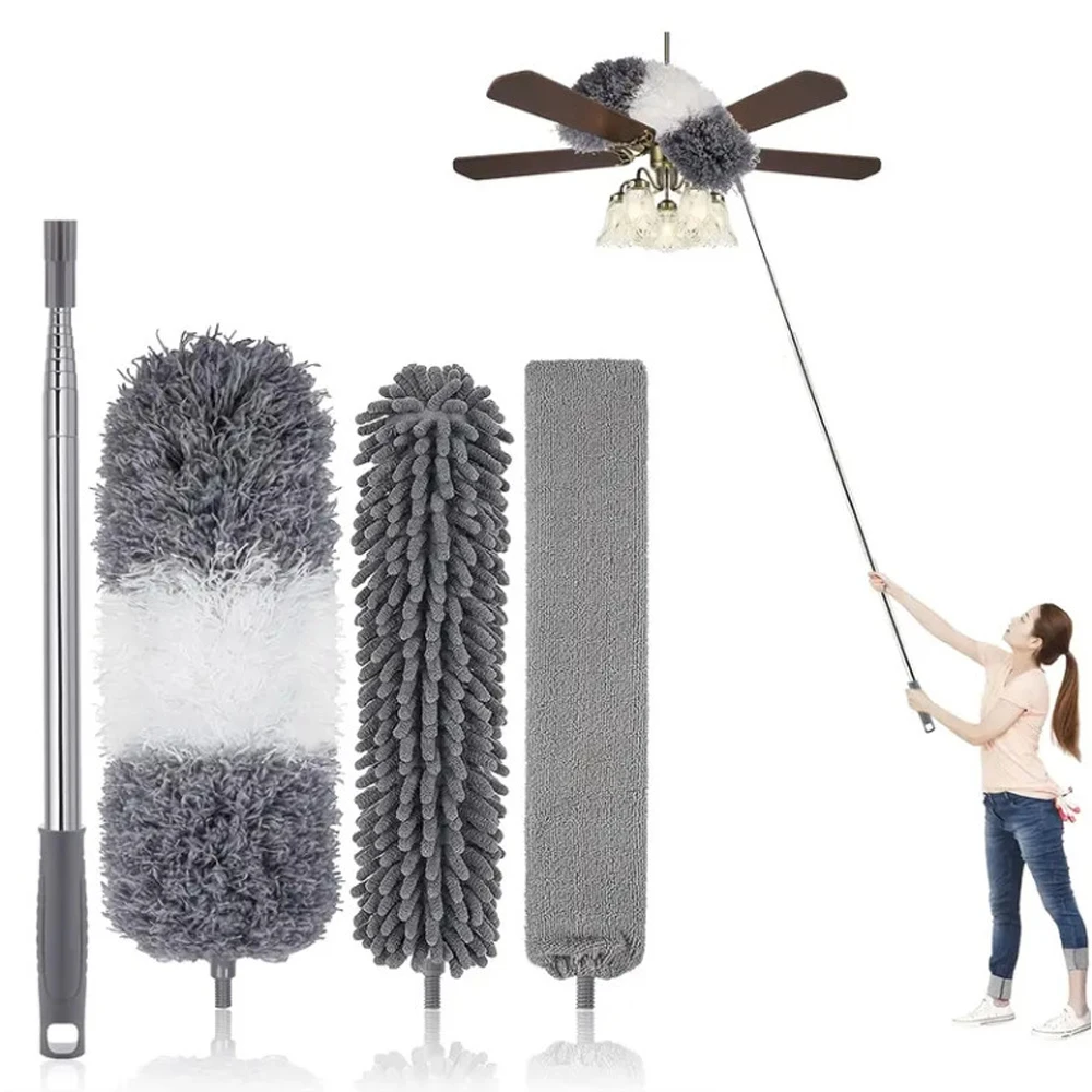 4pcs/set Microfiber Duster Cleaning Kit Extendable And Bendable Dusters With Long Extension Pole Washable Lightweight Dusters
4pcs/set Microfiber Duster Cleaning Kit Extendable And Bendable Dusters With Long Extension Pole Washable Lightweight Dusters