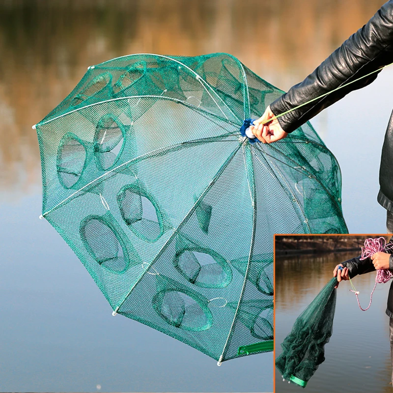 Strengthened Automatic Fishing Net trap Shrimp Cage Nylon Foldable Crab Fish Trap Cast Net Cast Folding Shrimp Fishing Network
Strengthened Automatic Fishing Net trap Shrimp Cage Nylon Foldable Crab Fish Trap Cast Net Cast Folding Shrimp Fishing Network