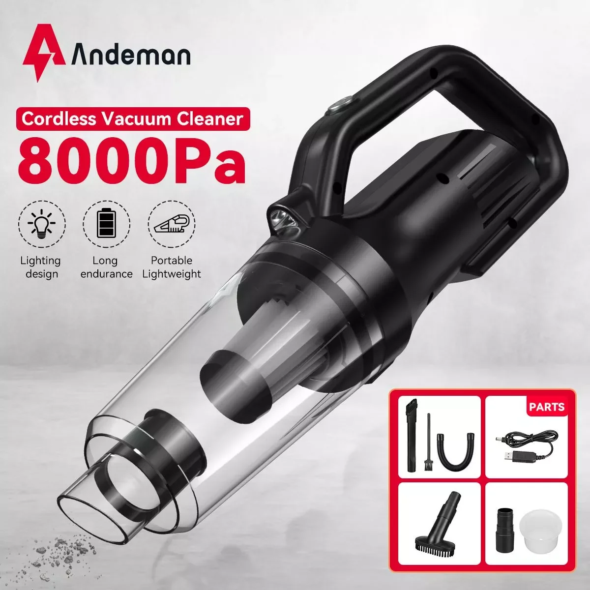 NEW2023 8000Pa Portable Cordless Vacuum Cleaner 120W Handheld Suction Rechargeable Wireless for Auto Car Home Household Pet Clea
NEW2023 8000Pa Portable Cordless Vacuum Cleaner 120W Handheld Suction Rechargeable Wireless for Auto Car Home Household Pet Clea