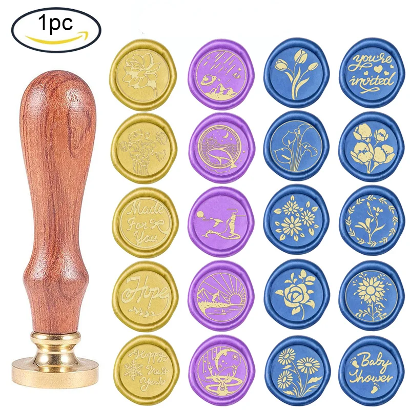 1PC Wax Seal Stamp Words 25mm Removable Brass Head Wooden Handle for Envelopes Invitations Wine Packages Greeting Cards Wedding
1PC Wax Seal Stamp Words 25mm Removable Brass Head Wooden Handle for Envelopes Invitations Wine Packages Greeting Cards Wedding