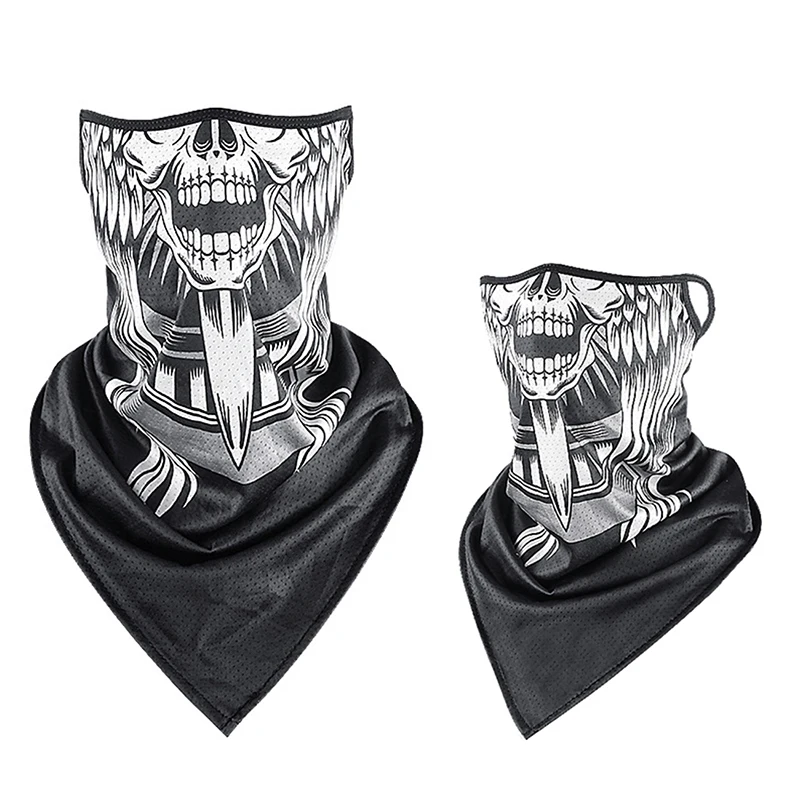 Men Summer Skull Face Bandana Hanging Ear Triangle Face Mask Cycling Hunting Hike Fishing Ski Sports Outdoor Neck Warmer Scarf
Men Summer Skull Face Bandana Hanging Ear Triangle Face Mask Cycling Hunting Hike Fishing Ski Sports Outdoor Neck Warmer Scarf