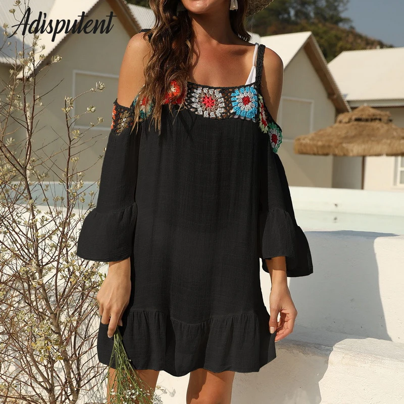 Summer Women Hollow Loose Beach Cover Up for Swimwear Female Sexy Crochet Bikini Cover Ups Bathing Suit Swimwear Beach Dress Top
Summer Women Hollow Loose Beach Cover Up for Swimwear Female Sexy Crochet Bikini Cover Ups Bathing Suit Swimwear Beach Dress Top