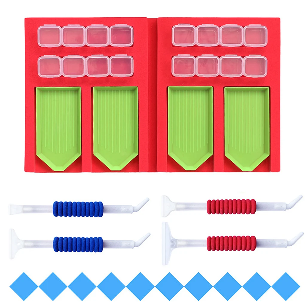 Foldable Tray Kit 5d Diy Diamond Painting Tray Sponge Storage Tool Point Drill Organizer For Cross-Stitch Embroidery Accessories
Foldable Tray Kit 5d Diy Diamond Painting Tray Sponge Storage Tool Point Drill Organizer For Cross-Stitch Embroidery Accessories