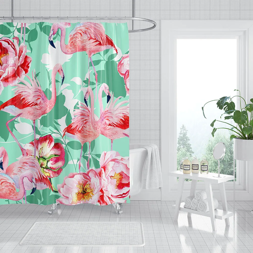 Cartoon Animals Shower Curtain Floral Leaf Polyerster Wall Hanging Bath Curtain Waterproof Creative Bathroom Curtain With Hooks
Cartoon Animals Shower Curtain Floral Leaf Polyerster Wall Hanging Bath Curtain Waterproof Creative Bathroom Curtain With Hooks