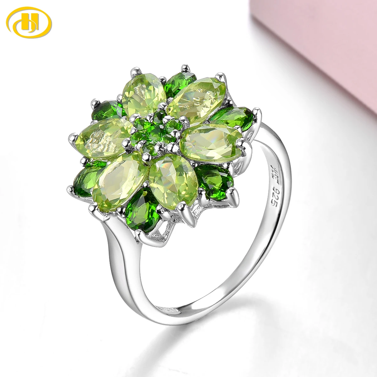 Limit Stock Natural Diopside Peridot Sterling Silver Rings S925 Jewelry 4 Carats Genuine Gemstone Colorful Classic Style
Limit Stock Natural Diopside Peridot Sterling Silver Rings S925 Jewelry 4 Carats Genuine Gemstone Colorful Classic Style