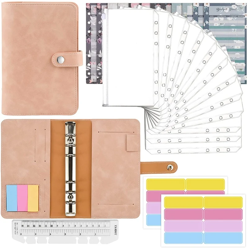 Ring Binder,Budget Planner-26Pc Notebook Folder With Clear Plastic Binder Envelopes,Label Stickers,For Travel
Ring Binder,Budget Planner-26Pc Notebook Folder With Clear Plastic Binder Envelopes,Label Stickers,For Travel