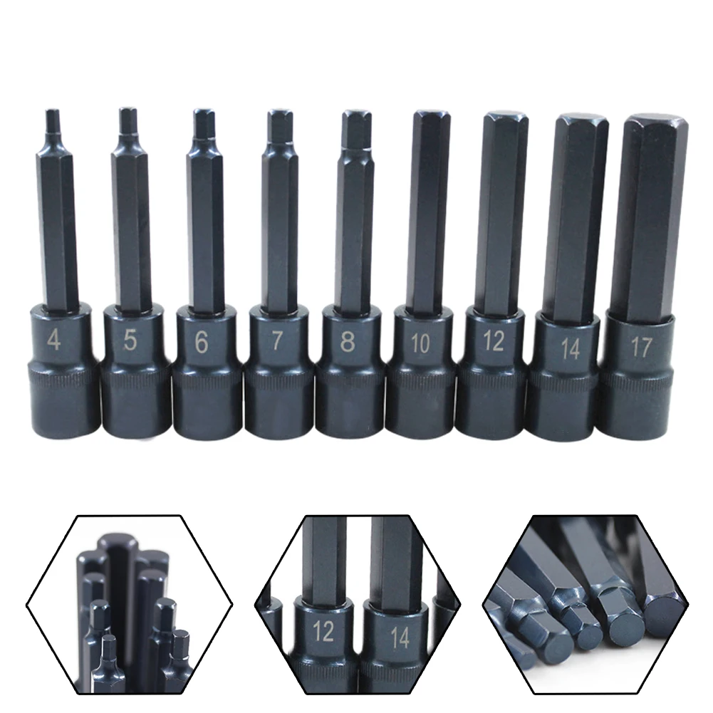 Complete Hexagonal Socket Screwdriver Set with 1/2Inch Drive and Surface Bluing Treatment for Long lasting Use
Complete Hexagonal Socket Screwdriver Set with 1/2Inch Drive and Surface Bluing Treatment for Long lasting Use