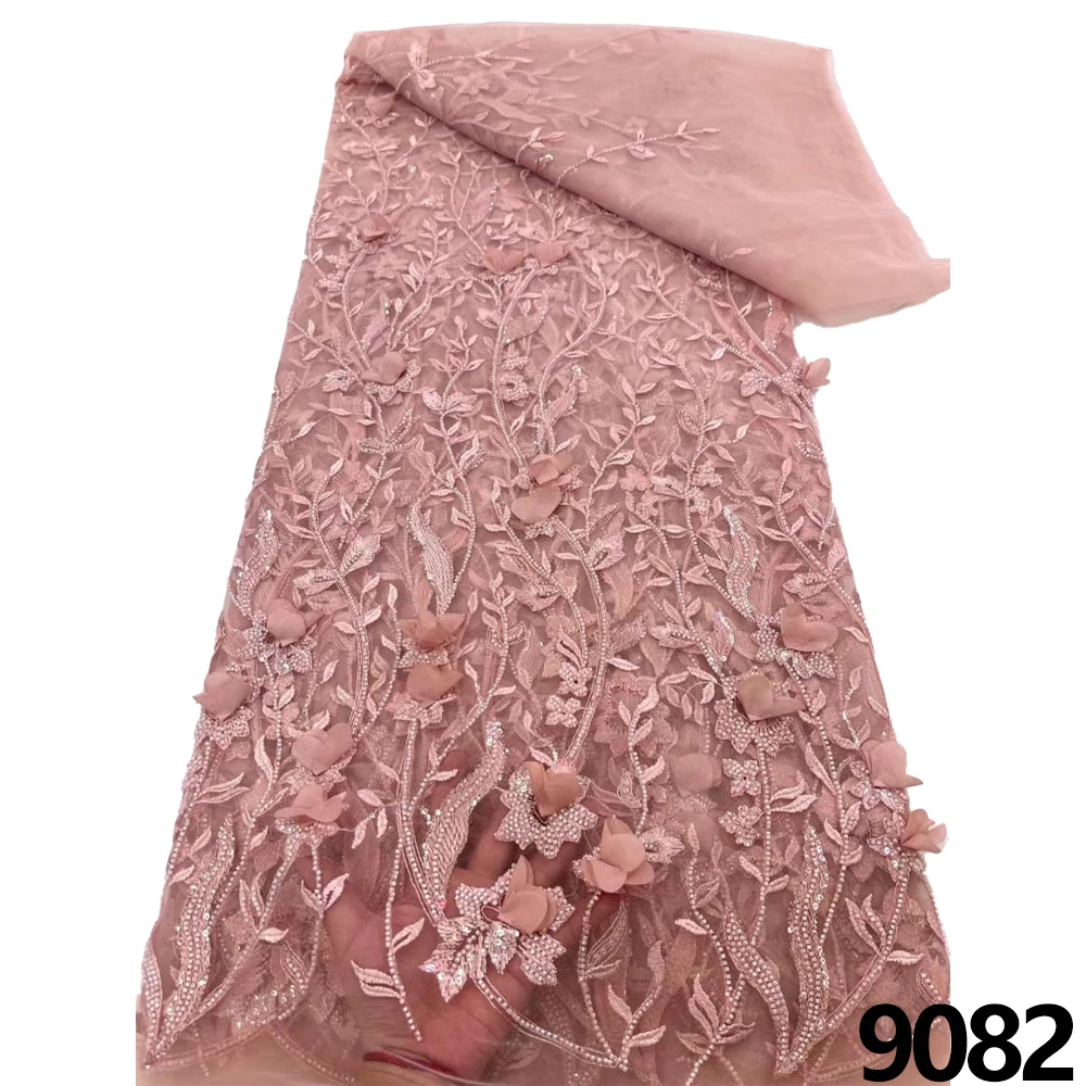Luxury Evening dress 2023 High Quality embroidered French lace fabric African sequin beaded lace fabric sewn 5 yards
Luxury Evening dress 2023 High Quality embroidered French lace fabric African sequin beaded lace fabric sewn 5 yards