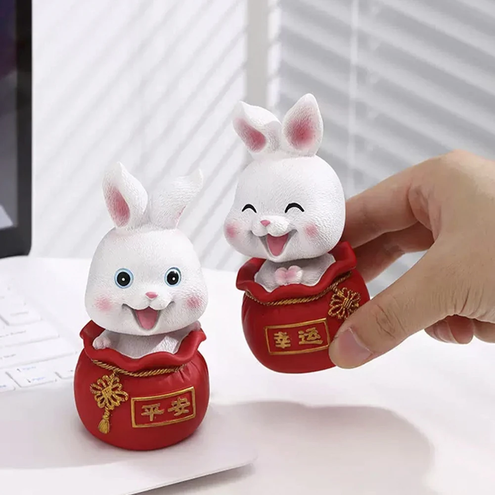 2023 Kawaii Chinese New Year Decoration Mini Rabbit Resin Zodiac Rabbit Bobblehead Christmas Gift Rabbit Shake Head Toy For Car
2023 Kawaii Chinese New Year Decoration Mini Rabbit Resin Zodiac Rabbit Bobblehead Christmas Gift Rabbit Shake Head Toy For Car