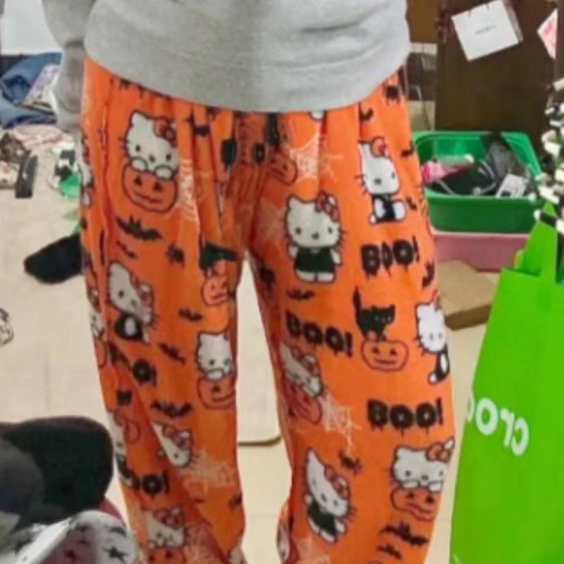 Sanrios Hello Kitty Anime Kawaii Halloween Flannel Pajamas Autumn and Winter Plush Warm Graffiti Pants Christmas Gifts
Sanrios Hello Kitty Anime Kawaii Halloween Flannel Pajamas Autumn and Winter Plush Warm Graffiti Pants Christmas Gifts