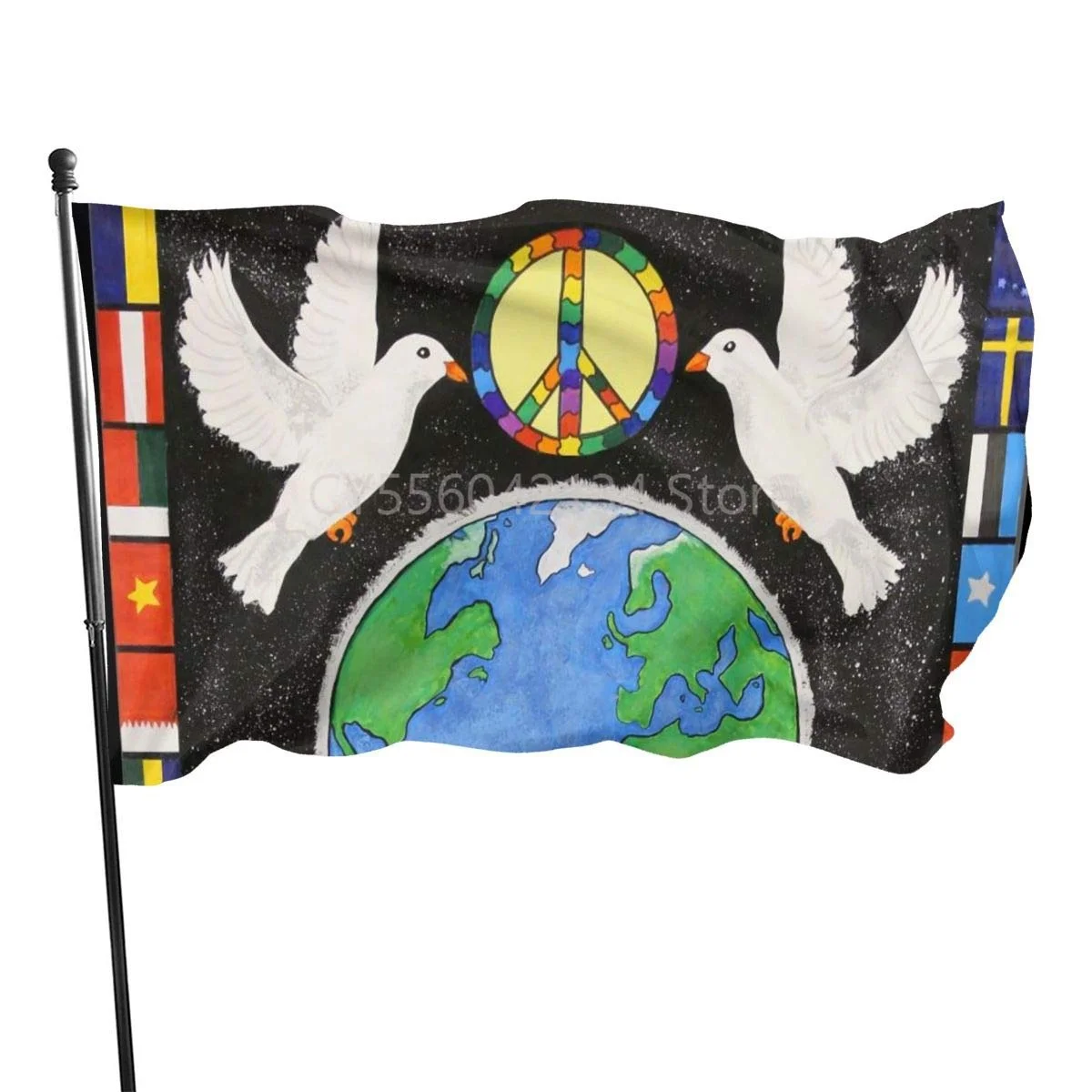 World Peace Earth Rainbow Themed Welcome Party Outdoor Outside Decorations Ornament Picks Home House Garden Yard Decor
World Peace Earth Rainbow Themed Welcome Party Outdoor Outside Decorations Ornament Picks Home House Garden Yard Decor