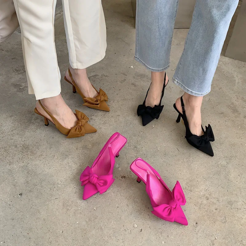 2022 Women Summer Brand Women Slingback Sandals Shoes Fashion Bow-knot Pointed Toe Slip On Ladies Elegant Dress Pumps Shoes
2022 Women Summer Brand Women Slingback Sandals Shoes Fashion Bow-knot Pointed Toe Slip On Ladies Elegant Dress Pumps Shoes