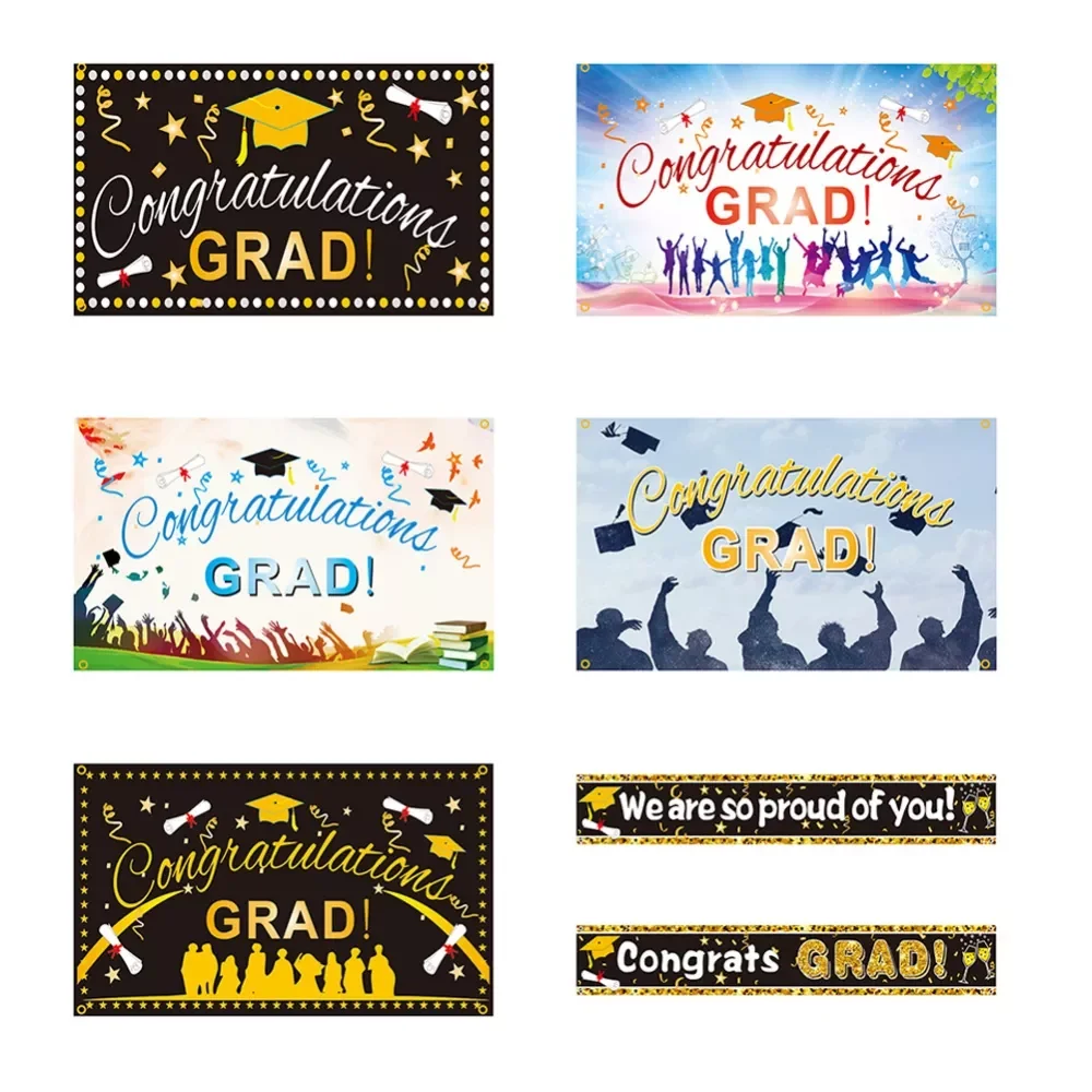Congratulation Graduation We are So Proud of You Party Home Decorations Happy Graduation Themed Flag Banner
Congratulation Graduation We are So Proud of You Party Home Decorations Happy Graduation Themed Flag Banner