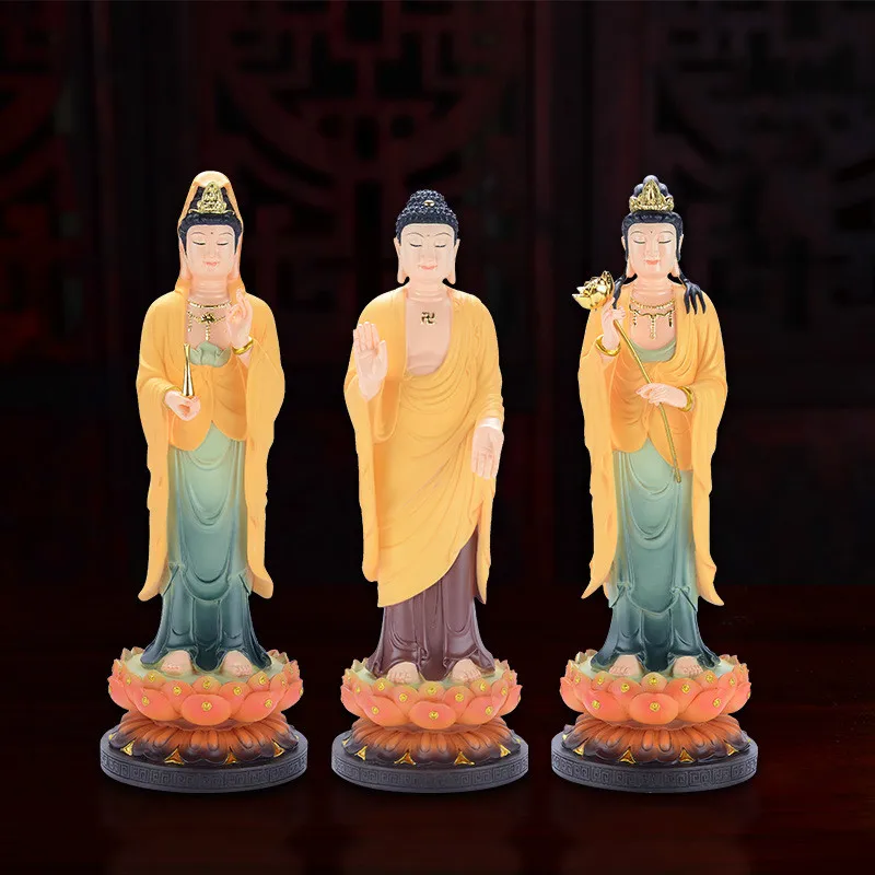 Западная статуэтка Будды Sansheng из смолы, статуэтка, искусственная кожа, Бодхисаттва, аксессуары для украшения дома, фигурки
Западная статуэтка Будды Sansheng из смолы, статуэтка, искусственная кожа, Бодхисаттва, аксессуары для украшения дома, фигурки