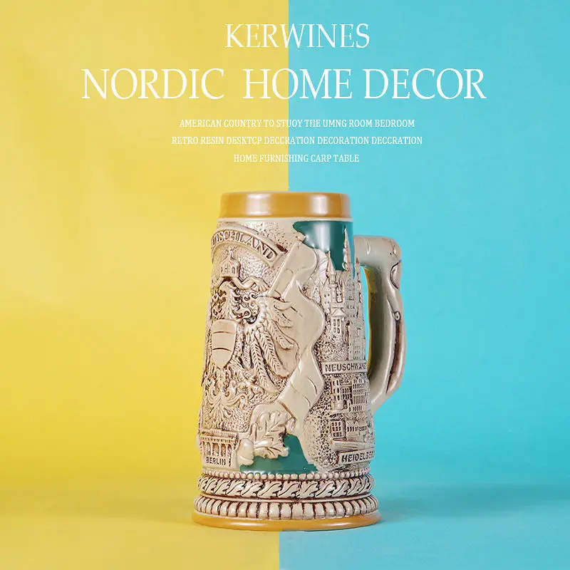 Fashion retro drinking utensils Creative beer mug ceramic wine glass mug bar personality wine glass home decoration accessories
Fashion retro drinking utensils Creative beer mug ceramic wine glass mug bar personality wine glass home decoration accessories