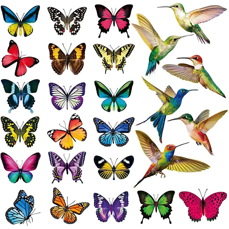 26 Pcs Bird Butterfly Window Clings Anti-Collision Window Static Stickers Decor Non-Adhesive Decals
26 Pcs Bird Butterfly Window Clings Anti-Collision Window Static Stickers Decor Non-Adhesive Decals