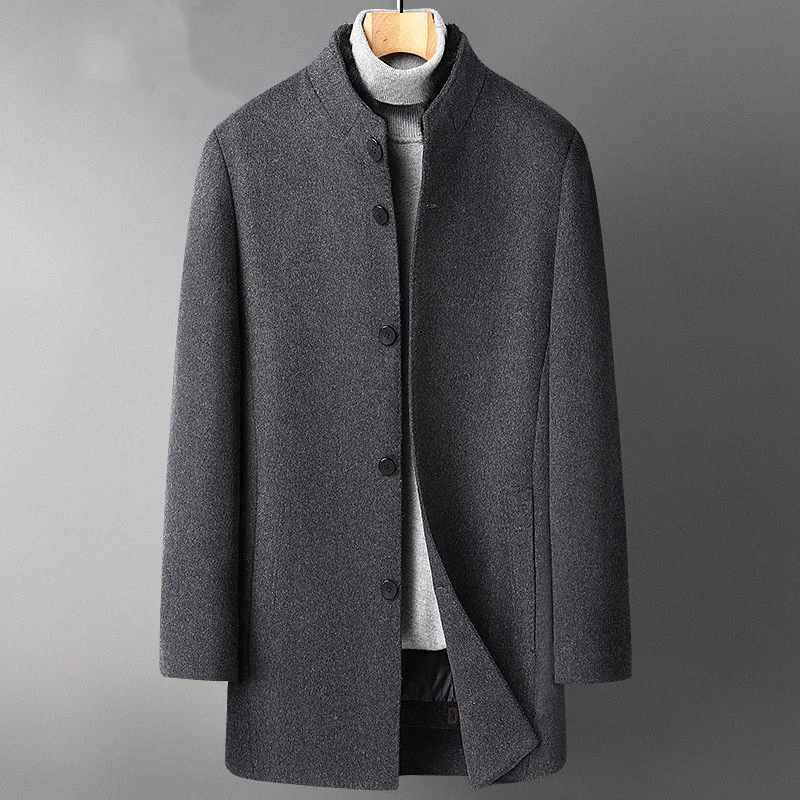 Stand-up Collar Woolen Mink Coat Detachable Goose wDon Liner Double-sided Woolen Overcoat Men's Mid-length Cashmere Men's Coat
Stand-up Collar Woolen Mink Coat Detachable Goose wDon Liner Double-sided Woolen Overcoat Men's Mid-length Cashmere Men's Coat