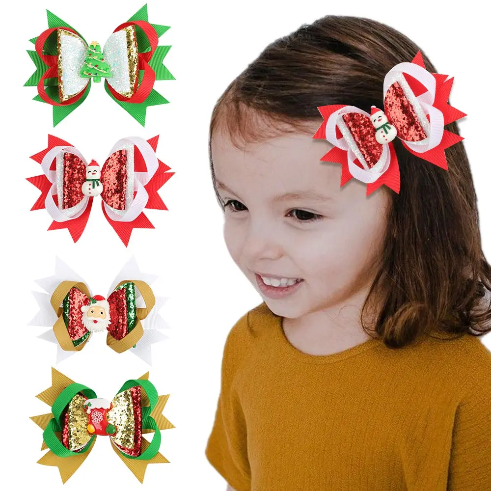 ncmama Christmas Hair Clip for Girl Chunky Glitter Grosgrain Ribbon Hair Bows Hairpins with Resin Accessories 10.1x7.6cm 12g 1pc
ncmama Christmas Hair Clip for Girl Chunky Glitter Grosgrain Ribbon Hair Bows Hairpins with Resin Accessories 10.1x7.6cm 12g 1pc