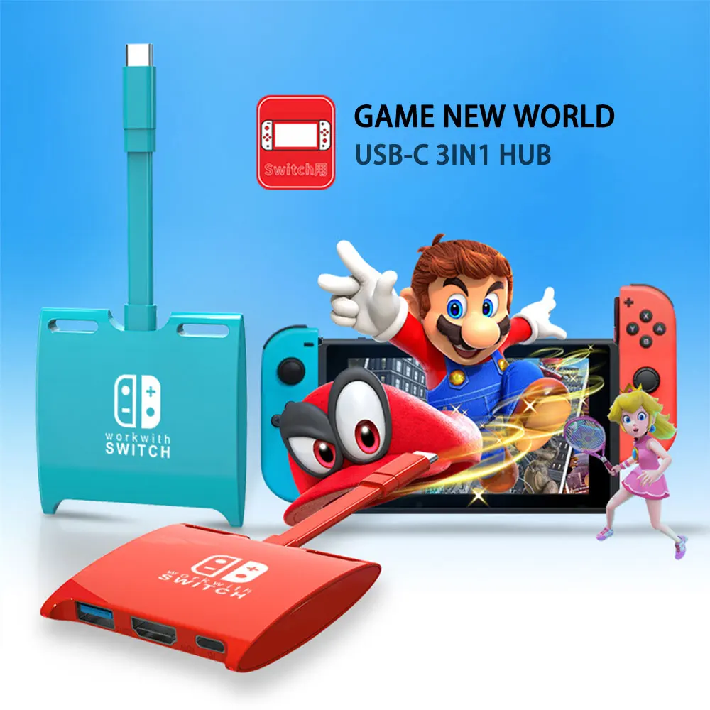 Док-станция для телевизора док-станция Nintendo хаб выключателей USB C на 4K HDMI