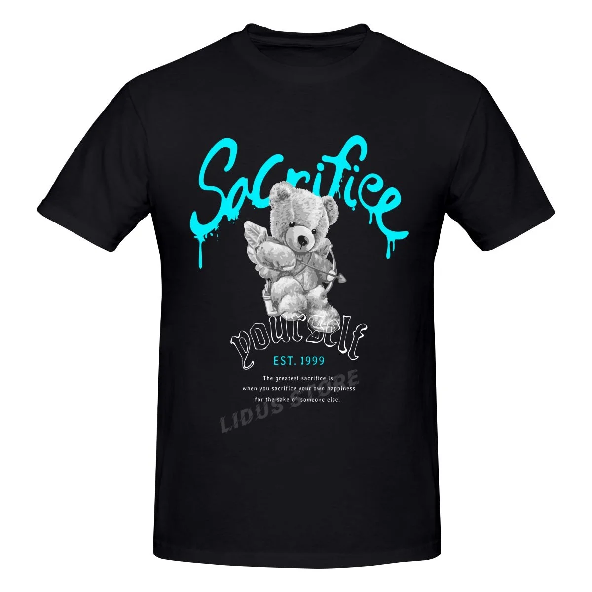 Sacrifice Yourself Teddy Bear Baby Angel T shirt Harajuku Clothing Short Sleeve T-shirt 100% Cotton Graphics Tshirt Tee Tops
Sacrifice Yourself Teddy Bear Baby Angel T shirt Harajuku Clothing Short Sleeve T-shirt 100% Cotton Graphics Tshirt Tee Tops