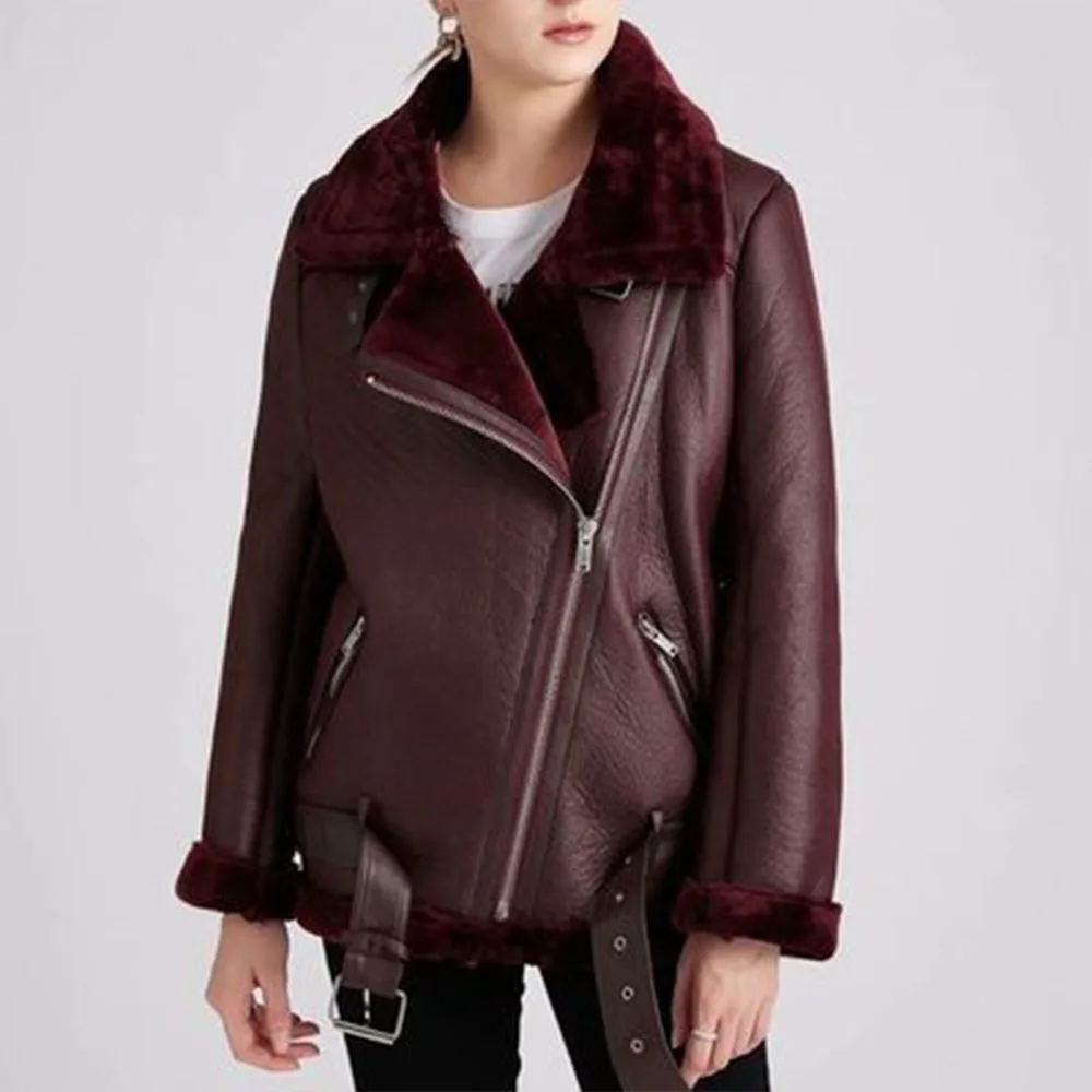 2022 New Faux Leather Suede Jacket Women Thick Warm Faux Rabbit Fur Winter Coat Female Zipper Lapel Loose Motorcycle Outwear
2022 New Faux Leather Suede Jacket Women Thick Warm Faux Rabbit Fur Winter Coat Female Zipper Lapel Loose Motorcycle Outwear