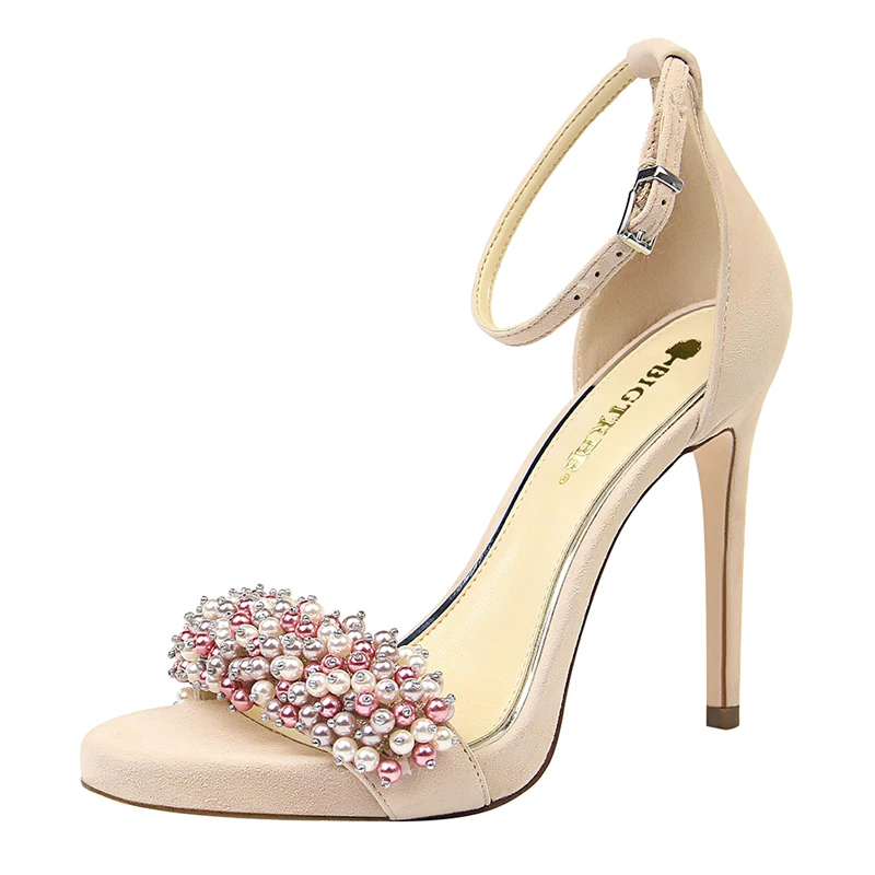 Sexy Suede Platform Heel Sandals Fashion Lady Shoes Pearl Women's Pumps Rhinestones Party Shoes New Peep Toe Stiletto For Women
Sexy Suede Platform Heel Sandals Fashion Lady Shoes Pearl Women's Pumps Rhinestones Party Shoes New Peep Toe Stiletto For Women