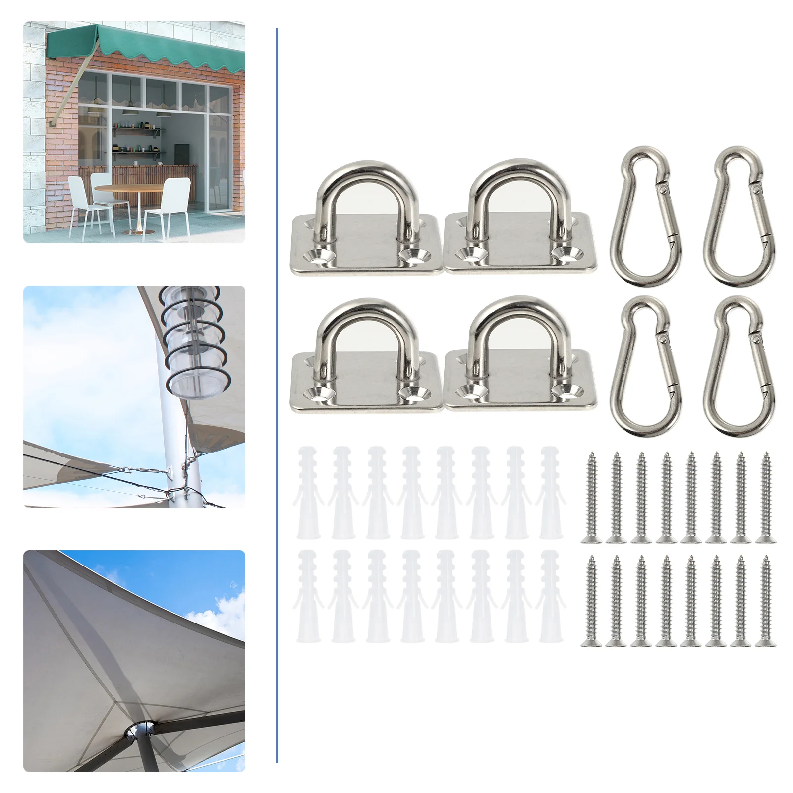Square Pad Eye Hook Hammock Suspension Hooks Ceiling Hanging Hook Yoga Boxing Hook Steel Swing Hanger Heavy Duty Coat Hangers
Square Pad Eye Hook Hammock Suspension Hooks Ceiling Hanging Hook Yoga Boxing Hook Steel Swing Hanger Heavy Duty Coat Hangers
