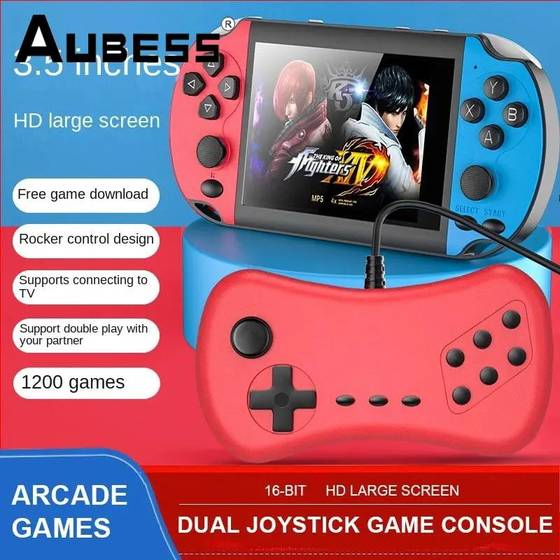 

Handheld Player 16g Av Out Dual Joystick Large Screen Hd For Kids Gift Arcade Retroid Tv Game Console Retro Portable Mini