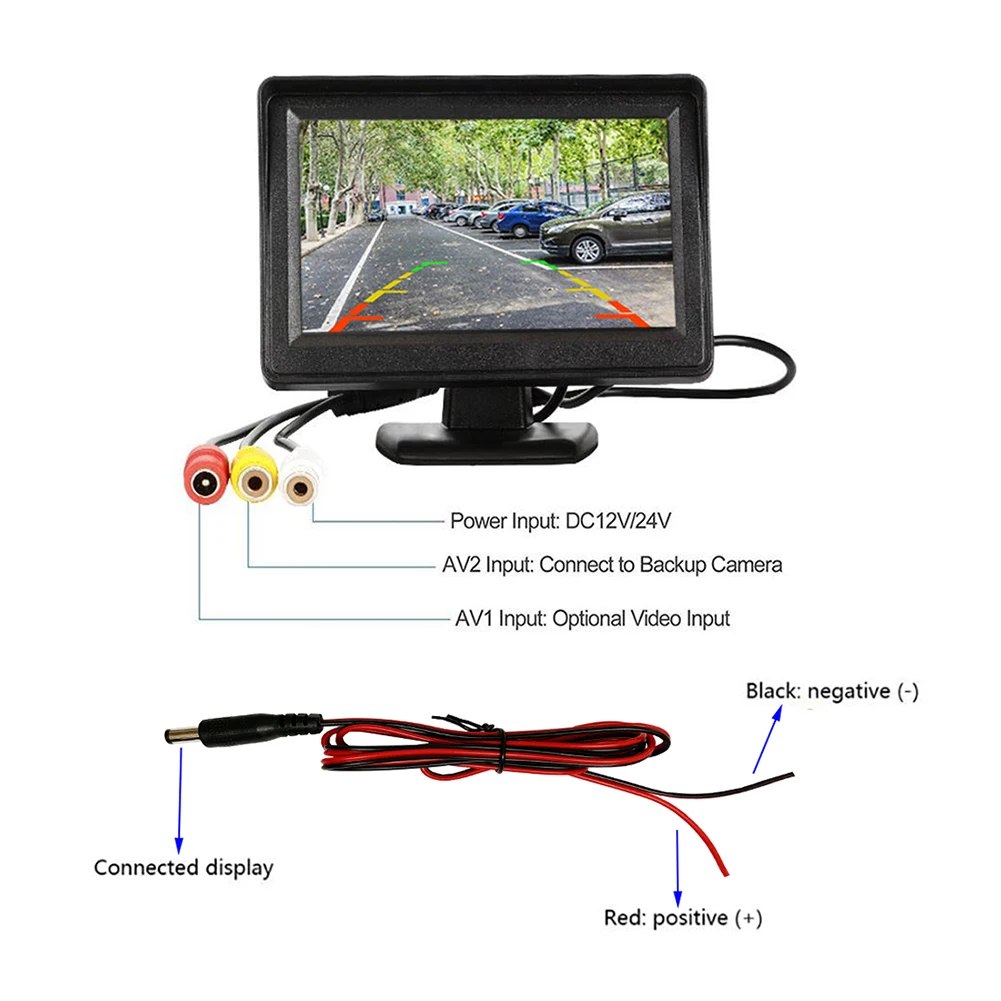 4.3 Inch TFT LCD Car Monitor Screen For Rear View Kit Reverse Parking Camera High-definition Screen Car Electronics Monitor
4.3 Inch TFT LCD Car Monitor Screen For Rear View Kit Reverse Parking Camera High-definition Screen Car Electronics Monitor