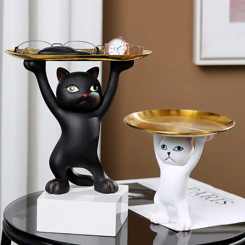 Enchanting Cat Resin Figurine Decoration Home Crafts Living Room Display Storage Tray Ornaments Cartoon Funny Cat Statue Decor
Enchanting Cat Resin Figurine Decoration Home Crafts Living Room Display Storage Tray Ornaments Cartoon Funny Cat Statue Decor