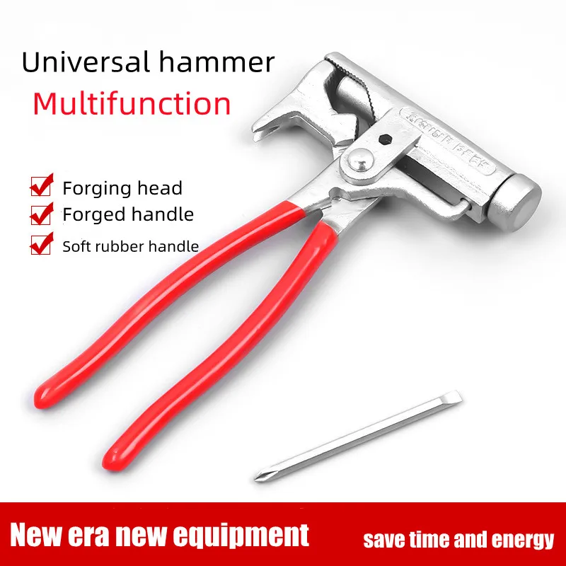Multifunctional Hammer Pipe Wrench Pliers Screwdriver Nail Gun Steel Nail Stapler Universal Woodworking Hammer Carpentry Fitter
Multifunctional Hammer Pipe Wrench Pliers Screwdriver Nail Gun Steel Nail Stapler Universal Woodworking Hammer Carpentry Fitter