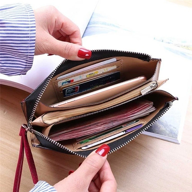 New Fashion Women Office Lady PU Leather Long Purse Clutch Zipper Business Wallet Bag Card Holder Big Capacity Wallet for Women
New Fashion Women Office Lady PU Leather Long Purse Clutch Zipper Business Wallet Bag Card Holder Big Capacity Wallet for Women