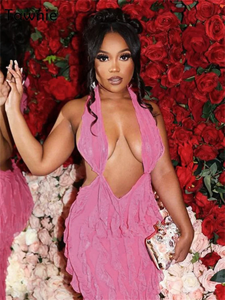 Женское мини-платье с открытыми плечами Tawnie, облегающее платье с рюшами, шнуровкой, лямкой на шее, глубоким вырезом и открытой спиной
Женское мини-платье с открытыми плечами Tawnie, облегающее платье с рюшами, шнуровкой, лямкой на шее, глубоким вырезом и открытой спиной