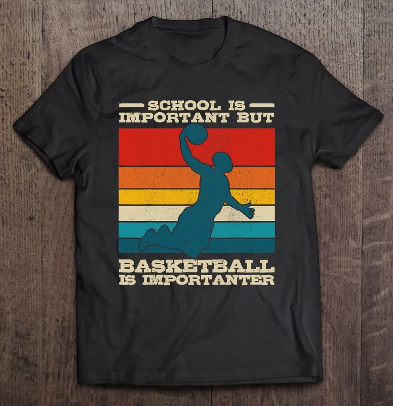 Мужская футболка с забавным подарком и принтом «Школа важна, но Баскетбол-это импортер», Мужская футболка в стиле Харадзюку, мужские футбол...
Мужская футболка с забавным подарком и принтом «Школа важна, но Баскетбол-это импортер», Мужская футболка в стиле Харадзюку, мужские футбол...