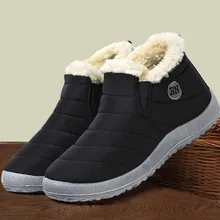 Snow Women Boots Fashion Unisex Shoes Slip On Platform Shoes For Women Ankle Boots Waterproof Plush Winter Shoes Botas Mujer