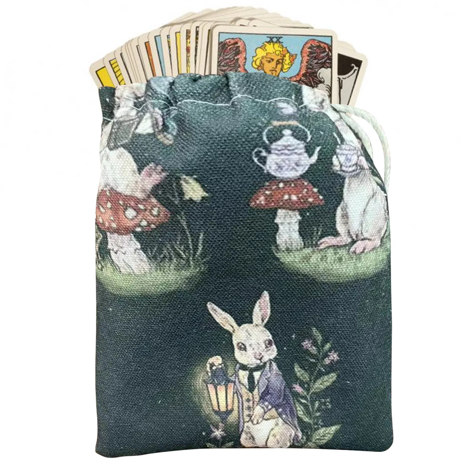 Storage Bag For Tarot 5.12x7.09in Small Size Drawstring Jewelry Pouch Tarot Bag Pouch Dice Rune Or Card Gift Bag With Rabbit
Storage Bag For Tarot 5.12x7.09in Small Size Drawstring Jewelry Pouch Tarot Bag Pouch Dice Rune Or Card Gift Bag With Rabbit