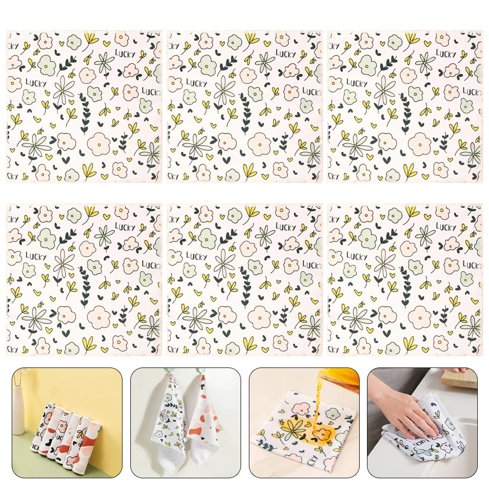 6Pcs Kitchen Portable Dish Towels Kitchen Towel Dishcloths Cleaning Towels for Dish Friends Cleaning Kitchen
6Pcs Kitchen Portable Dish Towels Kitchen Towel Dishcloths Cleaning Towels for Dish Friends Cleaning Kitchen
