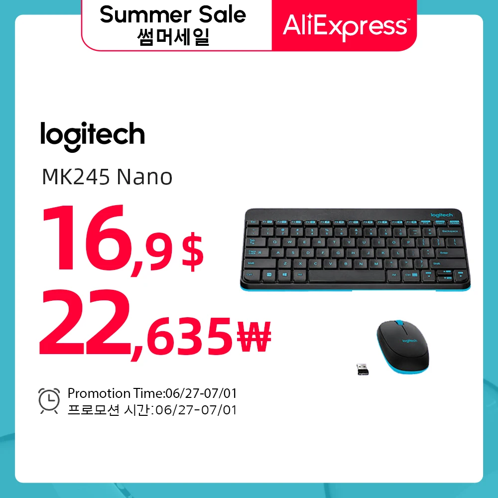 Клавиатура Logitech MK245 Nano Compact, Модернизированная с ресивером MK240 Mini USB, подключи и работай, долговечная, экономия места, защита от брызг, для офис...
Клавиатура Logitech MK245 Nano Compact, Модернизированная с ресивером MK240 Mini USB, подключи и работай, долговечная, экономия места, защита от брызг, для офис...