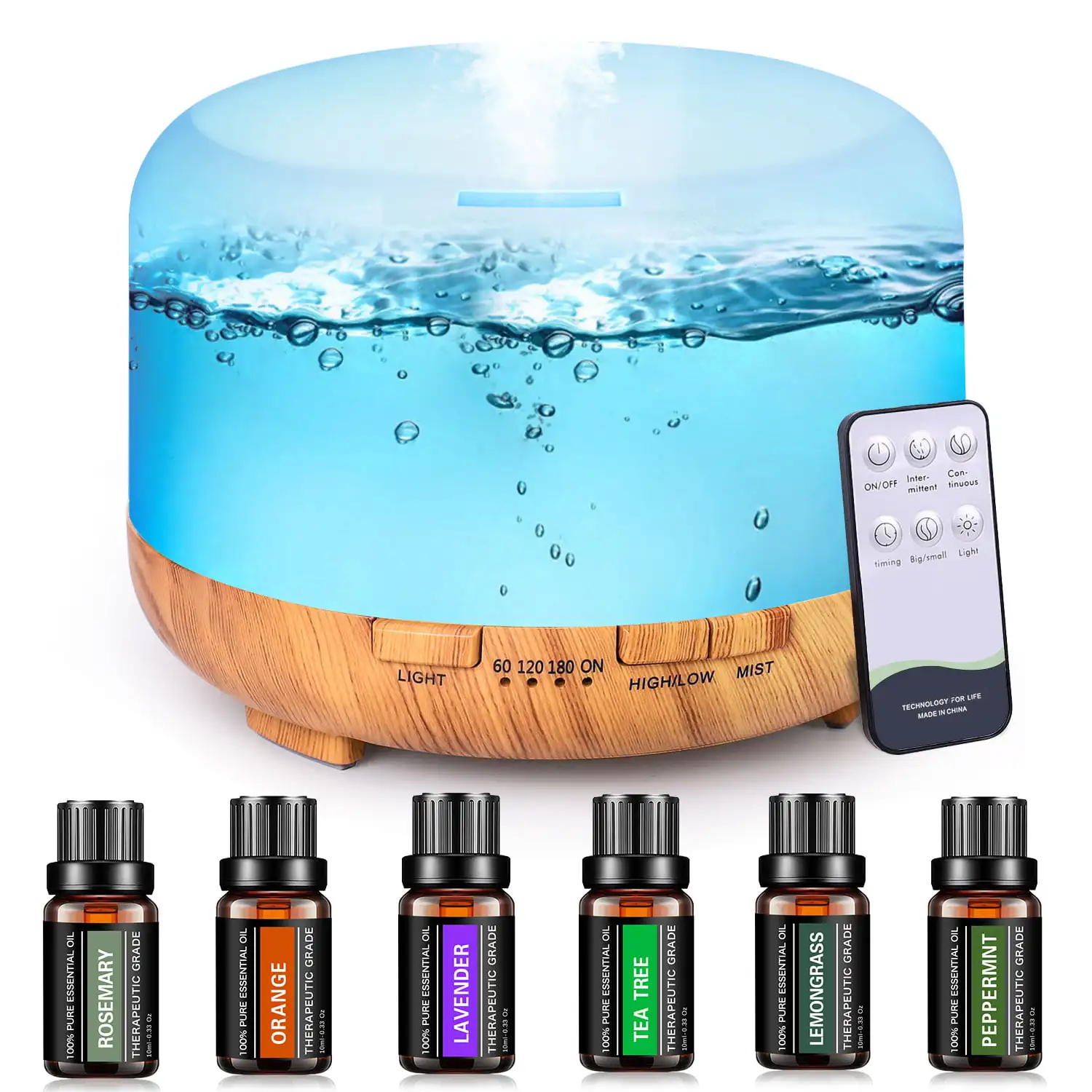 500ml Upgraded White Diffuser with 6*10ml Essential Oil and Remote Control for Large Room Home Office Car,Aromatherapy Fragrant
500ml Upgraded White Diffuser with 6*10ml Essential Oil and Remote Control for Large Room Home Office Car,Aromatherapy Fragrant