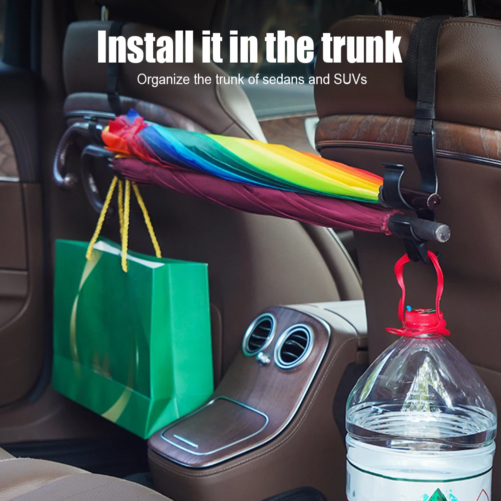 Car Back Seat Hook Multi-function Rear 2pcs Seat Headrest Hanging Hook Umbrella Holder Seat Back Storage Interior Organizer
Car Back Seat Hook Multi-function Rear 2pcs Seat Headrest Hanging Hook Umbrella Holder Seat Back Storage Interior Organizer