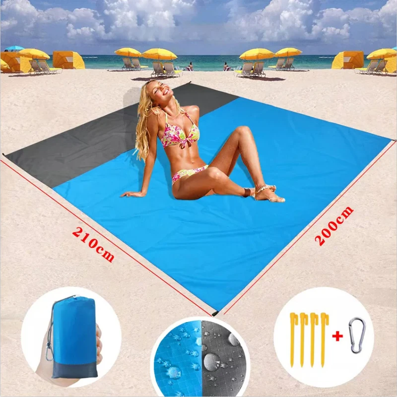 2x2.1m Beach Blanket Folding Camping Mat Mattress Portable Light Mattress Outdoor Picnic Mat Beach Mat Waterproof Pocket
2x2.1m Beach Blanket Folding Camping Mat Mattress Portable Light Mattress Outdoor Picnic Mat Beach Mat Waterproof Pocket