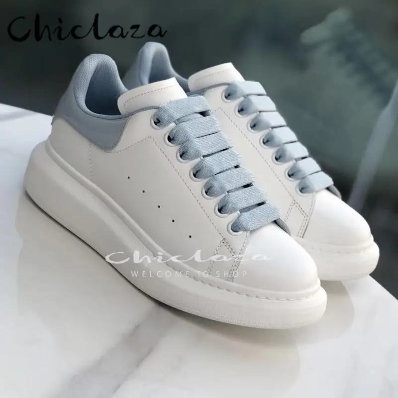 CHICLAZA Same Style For Men And Women 2022 Spring Autumn Genuine Leather Sneakers Casual BF Blue Splice Thick Sole Shoes Female
CHICLAZA Same Style For Men And Women 2022 Spring Autumn Genuine Leather Sneakers Casual BF Blue Splice Thick Sole Shoes Female