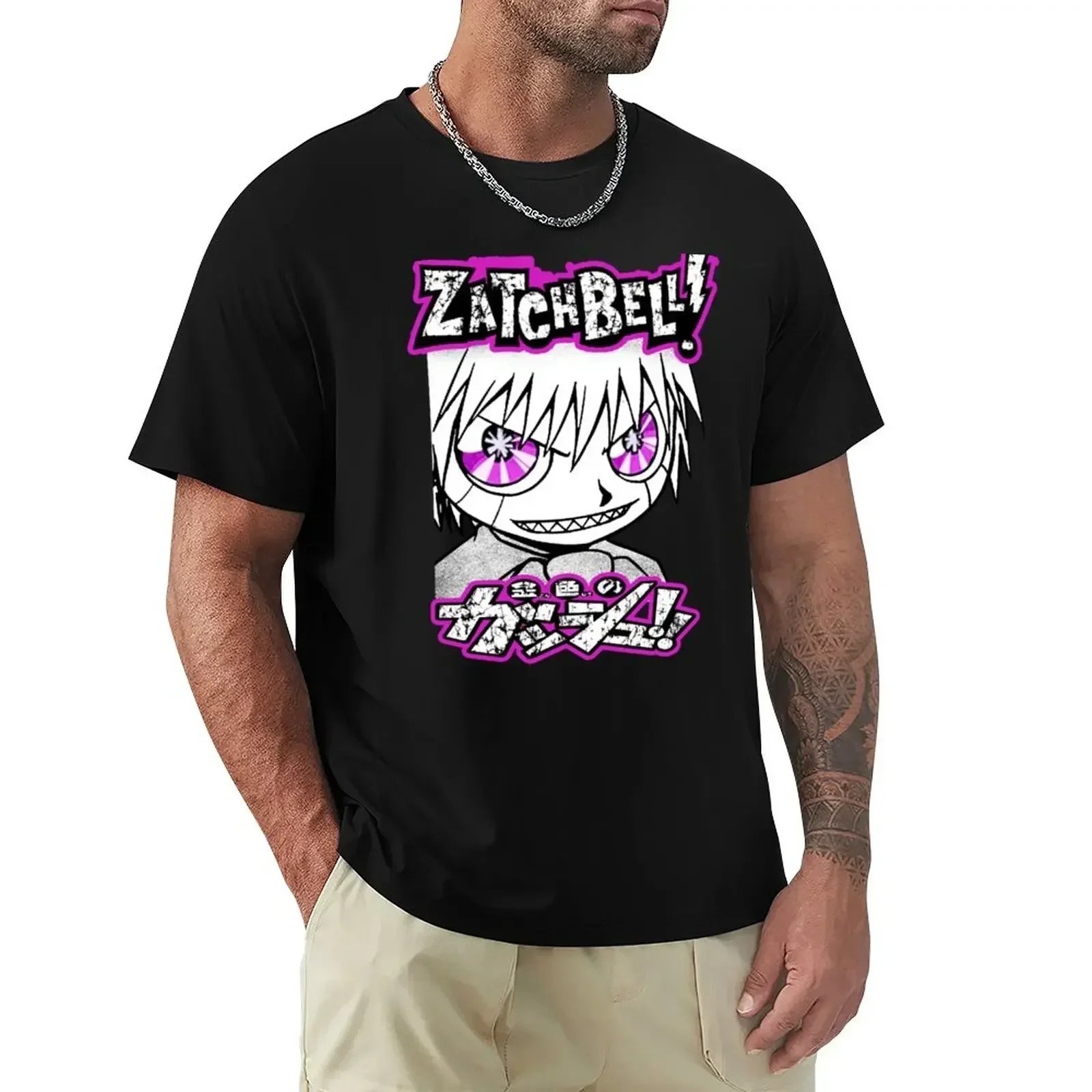 Новая Художественная футболка Zatch bell летняя популярная Эстетическая одежда