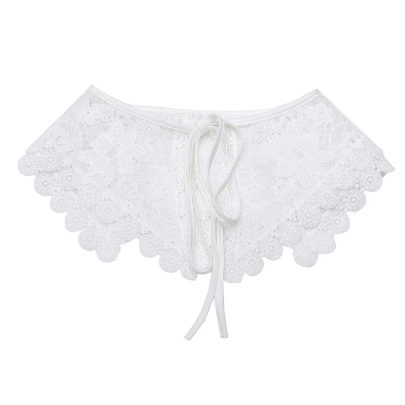 L5YA White False Collar Detachable Collar Dickey Collar Embroidery Lace Up Neckline
L5YA White False Collar Detachable Collar Dickey Collar Embroidery Lace Up Neckline