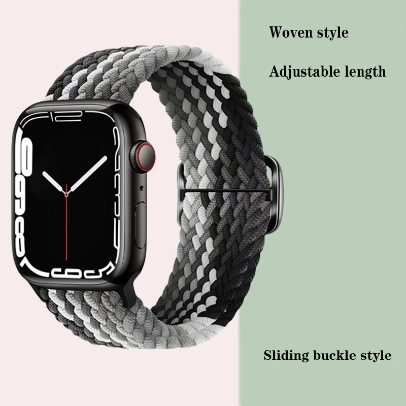 Браслет плетеный нейлоновый для Apple Watch Band S7/6/5/4/3/2/1 SE 38/40/41 мм 42/44/45 мм
Браслет плетеный нейлоновый для Apple Watch Band S7/6/5/4/3/2/1 SE 38/40/41 мм 42/44/45 мм