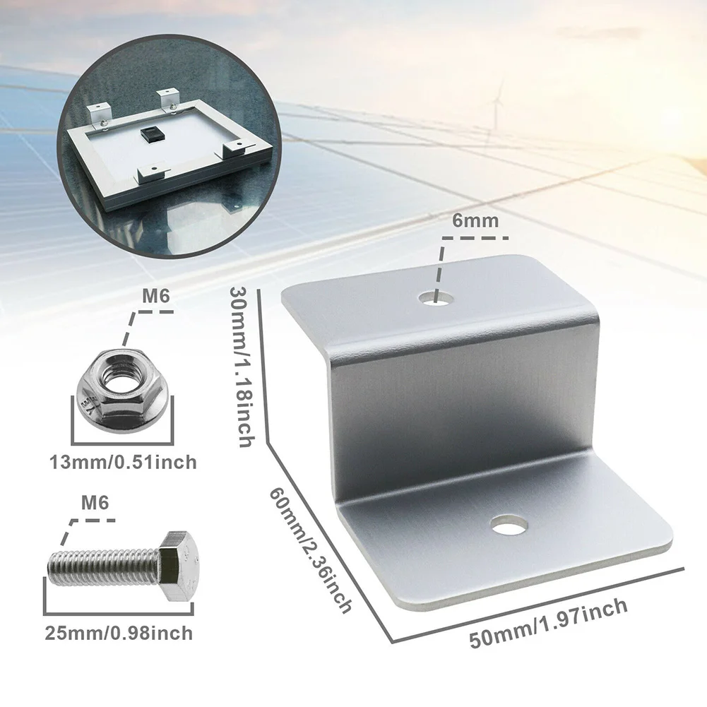 100% Brand New Flat Roof Z Bracket Solar Panel Mounting Kits Bracket Mounting Kits Silver Z Style Aluminum Alloy
100% Brand New Flat Roof Z Bracket Solar Panel Mounting Kits Bracket Mounting Kits Silver Z Style Aluminum Alloy